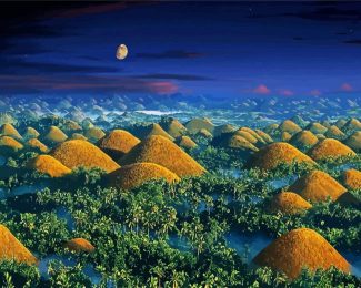 Chocolate Hills Bohol diamond painting