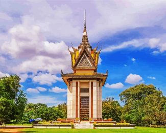 Choeung Ek Genocidal Centre Cambodia diamond painting