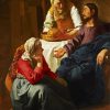 Christ In The House Of Martha And Mary By Vermeer diamond painting