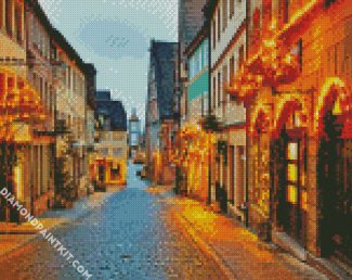 Christmas Vibe In Bavarian Town diamond painting