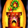 Christmas Fireplace diamond painting