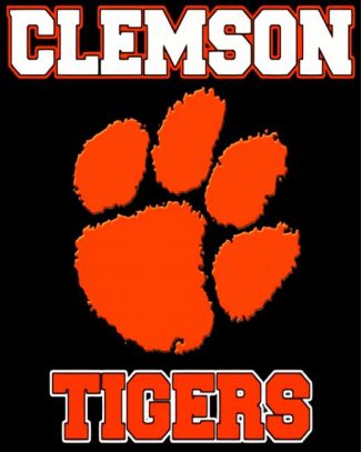 Clemson Tigers Football Logo diamond painting