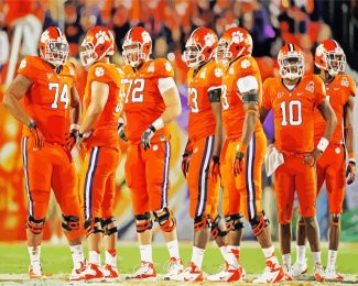 Clemson Tigers Football Team diamond painting