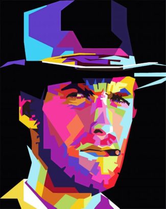 Clint Eastwood Pop Art diamond painting