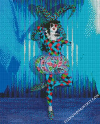 Clown Jester Girl diamond painting