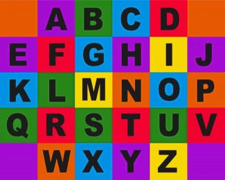 Colorful Alphabets diamond painting