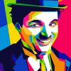 Colorful Charlie Chaplin diamond painting