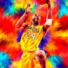 Colorful Kobe Bryant diamond painting