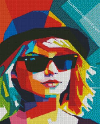 Colorful Girl Pop Art diamond painting