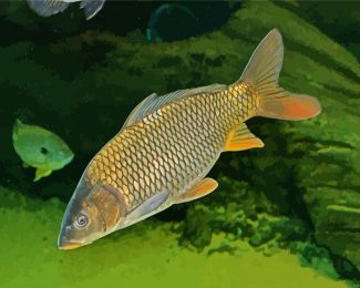 Common Carp Fish diamond painting