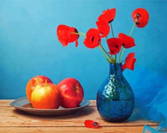 Coquelicot Poppies Vase diamond painting