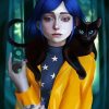 Coraline And Black Cat diamond painting