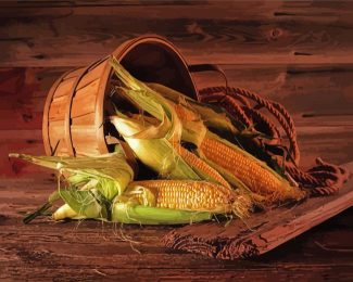 Corn Harvest Still Life diamond painting