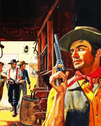 Cowboy Gunslingers diamond painting