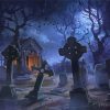 Creepy Cemetery diamond painting