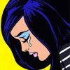 Crying Ban Girl Pop Art diamond painting