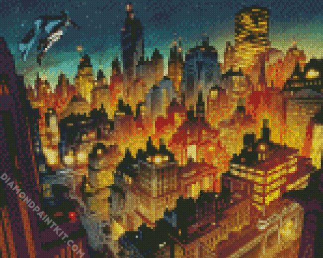 DC Gotham City diamond painting