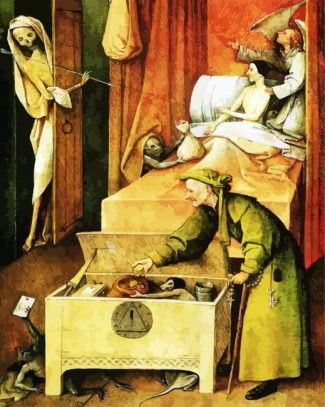 Death And The Miser By Bosch diamond painting