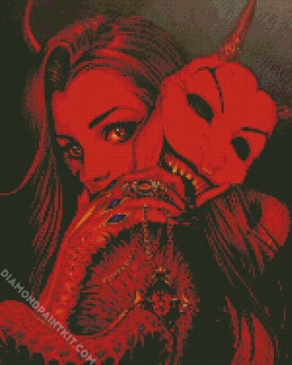 Devil Girl diamond painting