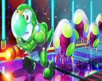 Dinosaur Yoshi diamond painting