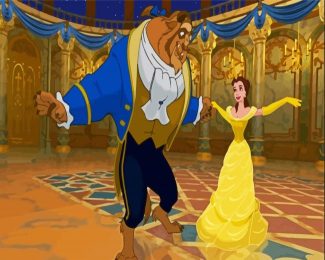 Disney Beauty And Beast In Ballroom diamond painting