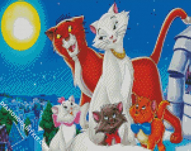 Disney Aristocats Movie diamond painting