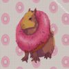 Donut Capybara diamond painting