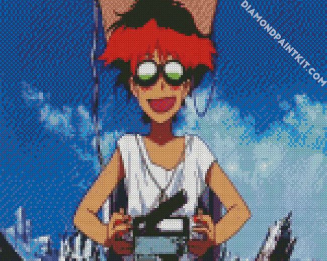 Edward From Cowboy Bebop diamond painting