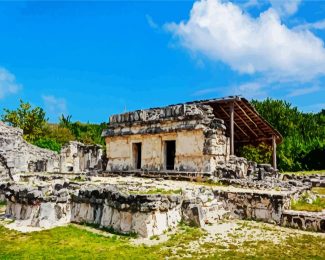 El Rey Archaeological Zone Cancun diamond painting