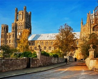 Ely Cathedral Cambridgeshire diamond painting