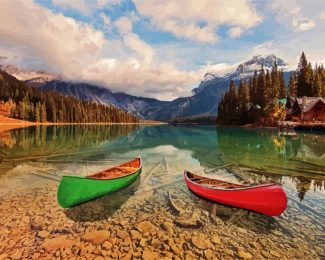 Emerald Lake Canada diamond painting