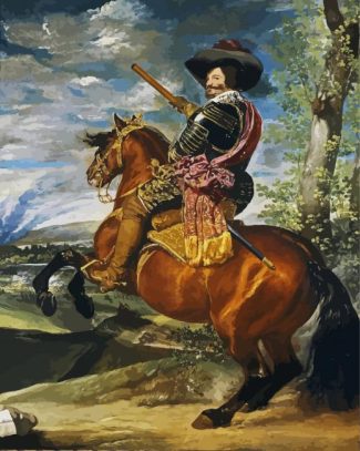 Equestrian Portrait Of The Count Duke of Olivares Velazquez diamond painting