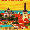 Estonia Poster diamond painting