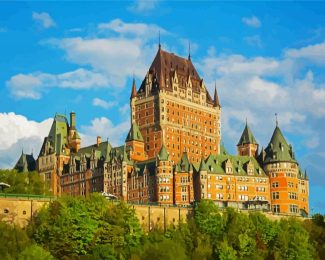 Fairmont Le Chateau Frontenac Canada diamond painting