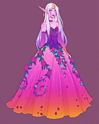 Fairy Girl With Ball Gown diamond painting