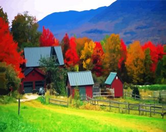 Fall In Vermont diamond painting