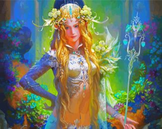 Fantasy Blond Elf diamond painting