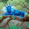 Fantasy Blue Beast diamond painting