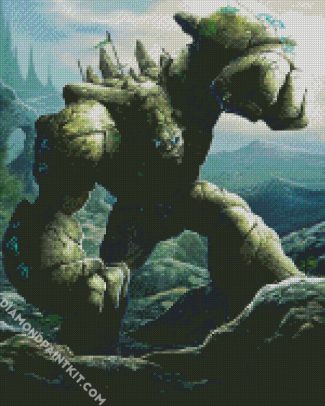 Fantasy Stone Golem diamond painting