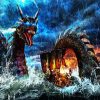 Fantasy Jormungandr Serpent diamond painting