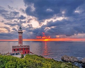 Faro Di Punta Carena diamond painting