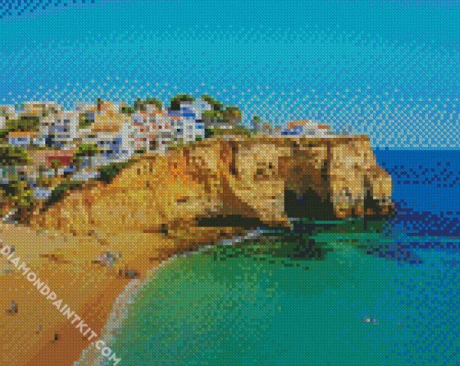 Faro Portugal Beach diamond painting