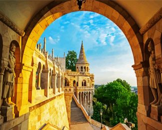 Fisherman Bastion Budapest diamond painting