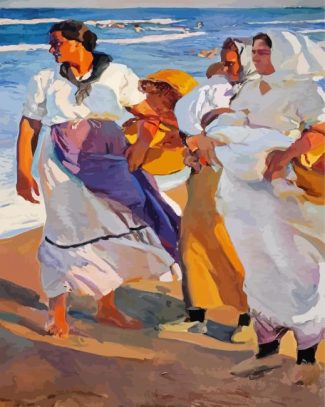 Fisherwomen From Valencia Sorolla diamond painting