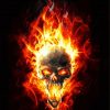 Flaming Skull Head diamond painting