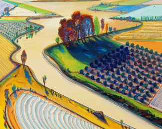 Flatland River By Thiebaud diamond painting