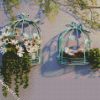 Floral Bird Cage diamond painting