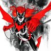 Flying Angry Batwoman diamond painting