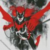 Flying Angry Batwoman diamond painting