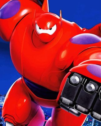 Flying Baymax diamond painting